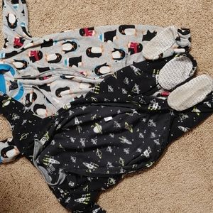 Carter's 12m fleece jammies Boys